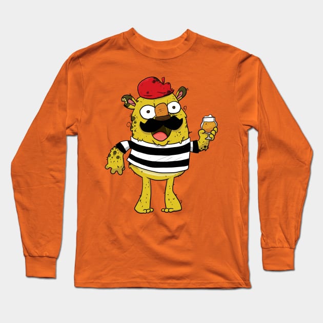 Biere de Garde Beer Monster Long Sleeve T-Shirt by striffle